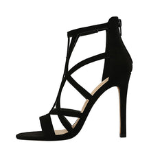 Load image into Gallery viewer, Sexy Heeled Sandals for Women 2021 Fashion Peep Toe Stiletto High Heels Wedge Gladiator Dressy Shoes