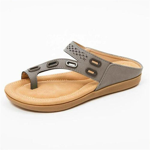 Women Comfy Sandals Soft Soled Toe Strap Classic Orthopedic Slide Slippers