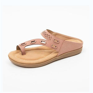 Women Comfy Sandals Soft Soled Toe Strap Classic Orthopedic Slide Slippers
