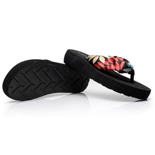 Load image into Gallery viewer, Wedge Flip Flops for Women 2021 Fashion Satin Mid-heel Slide Sandals Platform Thong Slippers