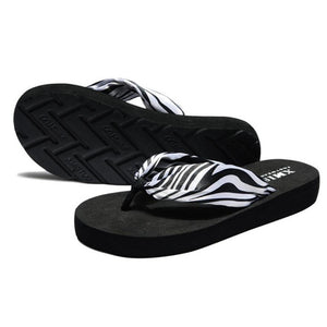 Wedge Flip Flops for Women 2021 Fashion Satin Mid-heel Slide Sandals Platform Thong Slippers