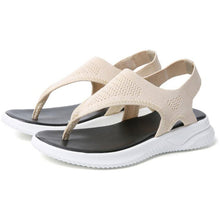 Load image into Gallery viewer, Platform Thong Sandals for Women 2021 Lightweight Soft Soled Flip Flops Slip on Beach Shoes