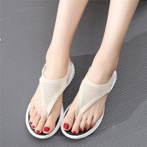 Platform Thong Sandals for Women 2021 Lightweight Soft Soled Flip Flops Slip on Beach Shoes