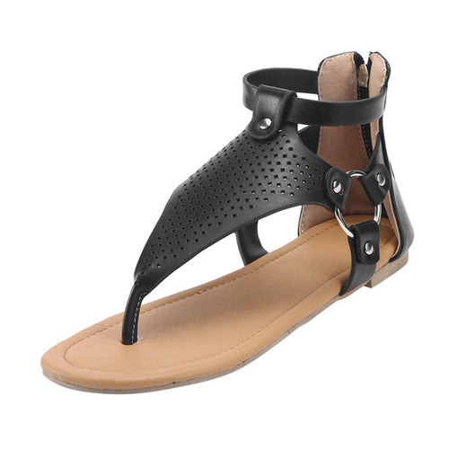 Women Thong Sandals Flat Summer Dressy Gladiator Shoes