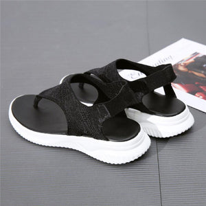 Platform Thong Sandals for Women 2021 Lightweight Soft Soled Flip Flops Slip on Beach Shoes