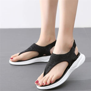 Platform Thong Sandals for Women 2021 Lightweight Soft Soled Flip Flops Slip on Beach Shoes