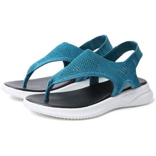Load image into Gallery viewer, Platform Thong Sandals for Women 2021 Lightweight Soft Soled Flip Flops Slip on Beach Shoes