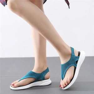 Platform Thong Sandals for Women 2021 Lightweight Soft Soled Flip Flops Slip on Beach Shoes