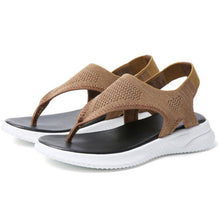 Load image into Gallery viewer, Platform Thong Sandals for Women 2021 Lightweight Soft Soled Flip Flops Slip on Beach Shoes