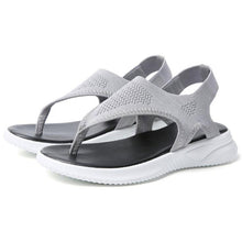 Load image into Gallery viewer, Platform Thong Sandals for Women 2021 Lightweight Soft Soled Flip Flops Slip on Beach Shoes