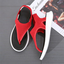 Load image into Gallery viewer, Platform Thong Sandals for Women 2021 Lightweight Soft Soled Flip Flops Slip on Beach Shoes