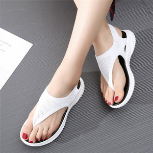 Platform Thong Sandals for Women 2021 Lightweight Soft Soled Flip Flops Slip on Beach Shoes