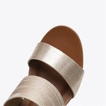 Load image into Gallery viewer, Wedge Slide Sandals for Women 2021 Fashion Outdoor Platform Gladiator Dressy Shoes with Medium Heel